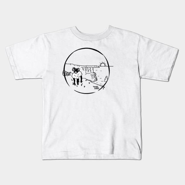 Ireland and sheep Kids T-Shirt by Aurealis